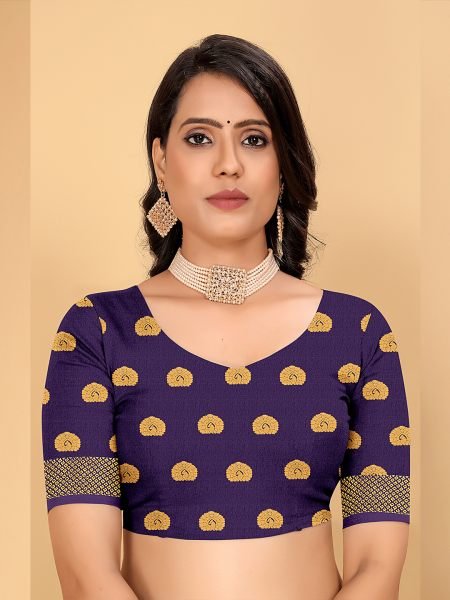 Banarasi Cotton Silk Woven Rani Saree Banarasi Sarees