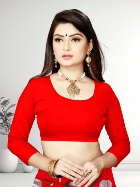 Banarasi Jacquard Copper Zari Red Traditional Saree Banarasi Sarees