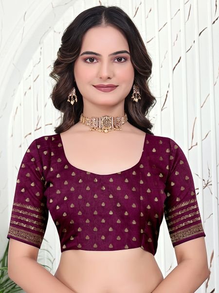 Banarasi Ready to Wear Jacquard Saree in Crepe Fabric Ready To Wear Sarees