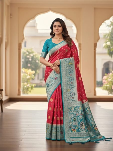 Banarasi Woven Pure Satin Silk Saree Saree