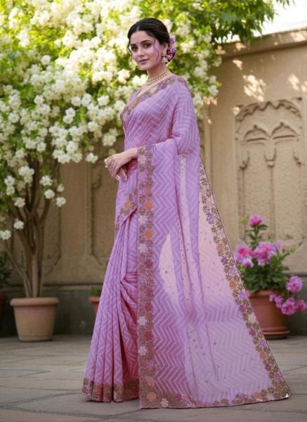 Bandhani Printed Cotton Silk Saree with Embroidery Work Border Cotton Sarees