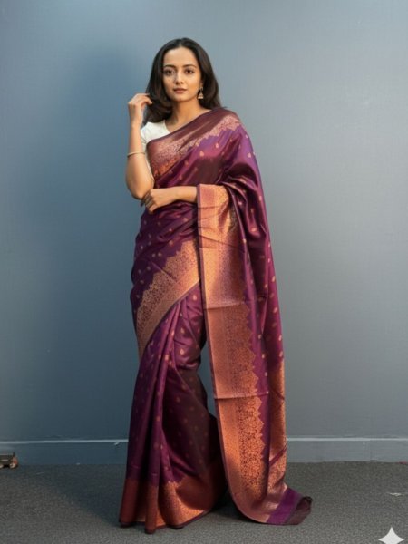 Elegant Patola Print Jacquard Woven Cotton Silk Saree with Zari Butta Work