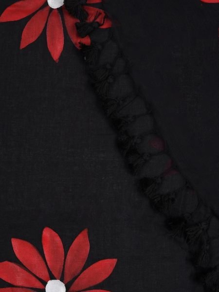 Floral Print Handloom Pure Cotton Saree with Unstitched Blouse Piece Printed Sarees