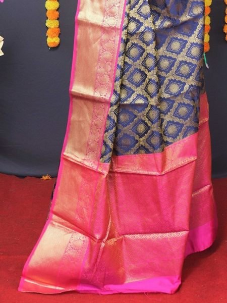 Kanjivaram Silk Saree with Rich Pallu with Unstitched Blouse Piece Kanjivaram Sarees
