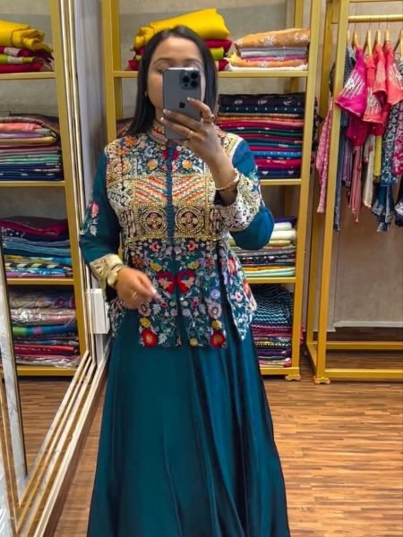 New Designer Party Wear Rama Koti With Lehenga Choli Lehenga Choli