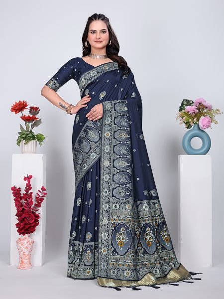 Patola Silk Saree with Traditional Pallu and Tassel Border Daily Deals
