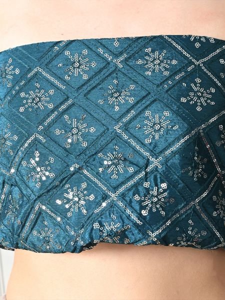 Rama Chic Party Wear A Modern Chinon Solid Saree with an Embroidered Lace Border Designer Sarees