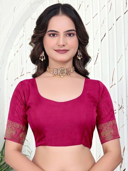 Ready to Wear Banarasi Jacquard Saree in Crepe Fabric Ready To Wear Sarees