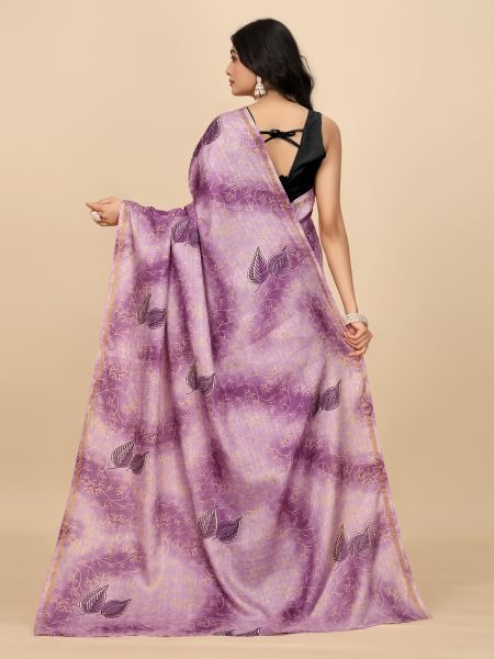 Elegant Checkered Manipuri Jute Silk Saree in Vibrant Magenta, Ready to Wear Ready To Wear Sarees