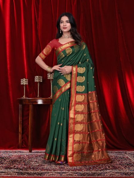 Ready to Wear Jacquard Pure Silk Saree Ready To Wear Sarees