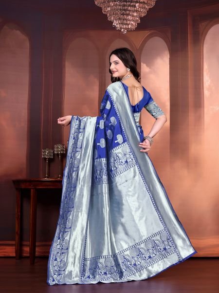 Ready to Wear Jacquard Pure Silk Saree Ready To Wear Sarees