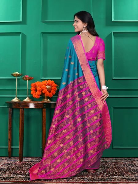 Ready to Wear Jacquard Pure Silk Saree Ready To Wear Sarees