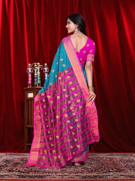 Ready to Wear Jacquard Pure Silk Saree Ready To Wear Sarees