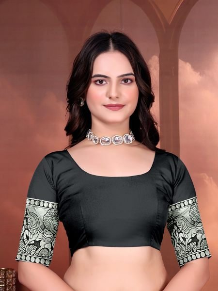 Ready to Wear Jacquard Pure Silk Saree Ready To Wear Sarees
