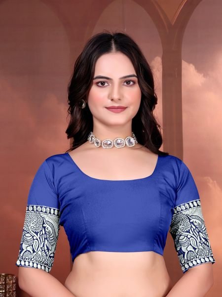 Ready to Wear Jacquard Pure Silk Saree Ready To Wear Sarees