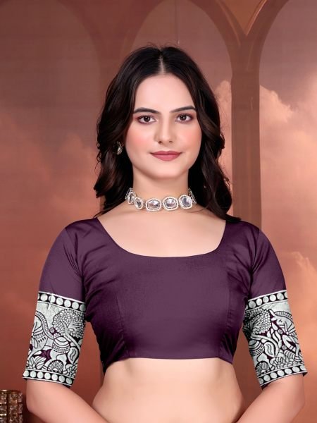 Ready to Wear Jacquard Pure Silk Saree Ready To Wear Sarees