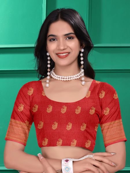 Ready to Wear Jacquard Pure Silk Saree Ready To Wear Sarees