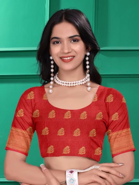 Ready to Wear Jacquard Pure Silk Saree Ready To Wear Sarees
