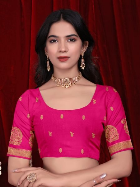 Ready to Wear Jacquard Cotton Silk Saree Ready To Wear Sarees