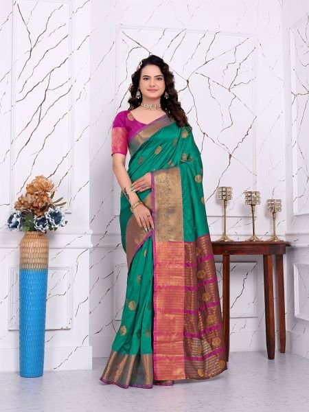 Ready to Wear Pure Banarasi Silk Saree with Jacquard   Woven Weaving Work Ready To Wear Sarees