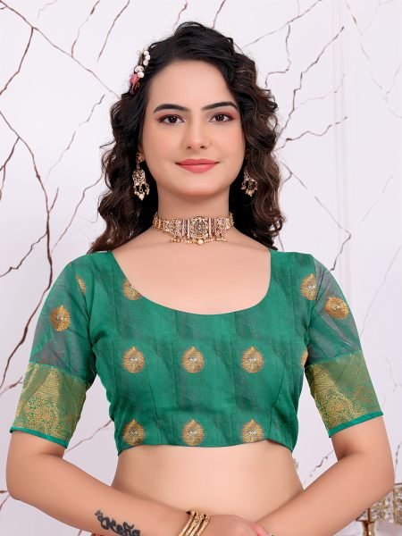 Ready to Wear Pure Banarasi Silk Saree with Jacquard   Woven Weaving Work Ready To Wear Sarees