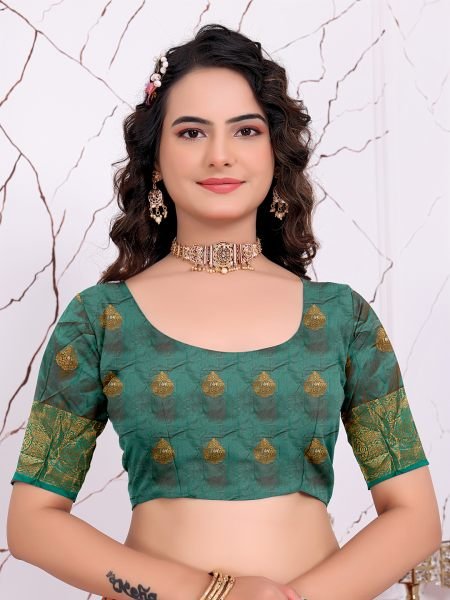 Ready to Wear Pure Banarasi Silk Saree with Jacquard   Woven Weaving Work Ready To Wear Sarees