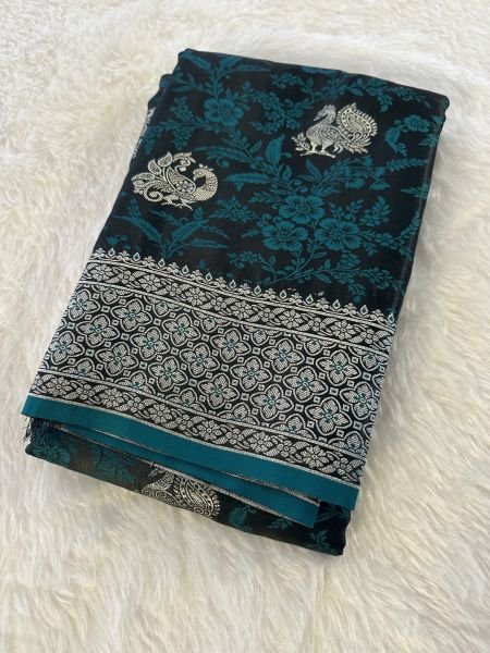 Satin Banarasi Silk Woven Saree Daily Deals