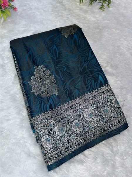 Satin Banarasi Silk Woven Saree Daily Deals