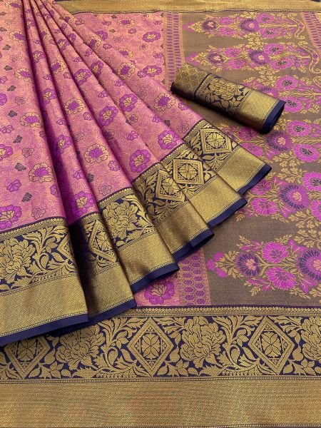 Wine Pure Silk Dharmavaram Pattu Saree with Exquisite Jacquard Zari Weaving Sale