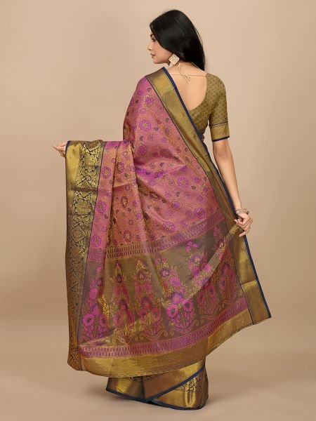 Wine Pure Silk Fabric Woven Jacquard     Dharmavaram Pattu Tradition Designer Sarees